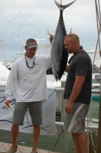 The My Time's 54-pound yellowfin from Day One at the Mid-Atlantic $500,000.